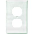 Eaton Wiring Devices 2132W Wallplate, 412 in L, 234 in W, 1 Gang, Thermoset, White, HighGloss 2132W-10-L